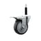 Service Caster 4'' Thermoplastic Rubber Swivel 3/4'' Expanding Stem Caster Total Lock Brake SCC-EXTTL20S414-TPRB-34 - alternate 1